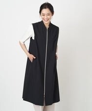 PZTGS18390 GEORGES RECH(ジョルジュ・レッシュ) [日本製/速乾]アクティブジャージーロングジレ ブラック