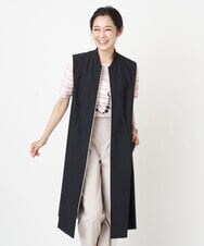 PZTGS18390 GEORGES RECH(ジョルジュ・レッシュ) [日本製/速乾]アクティブジャージーロングジレ ブラック