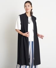 PZTGS18390 GEORGES RECH(ジョルジュ・レッシュ) [日本製/速乾]アクティブジャージーロングジレ ブラック