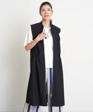 PZTGS18390 GEORGES RECH(ジョルジュ・レッシュ) [日本製/速乾]アクティブジャージーロングジレ ブラック