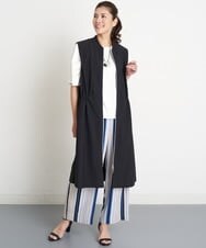 PZTGS18390 GEORGES RECH(ジョルジュ・レッシュ) [日本製/速乾]アクティブジャージーロングジレ ブラック