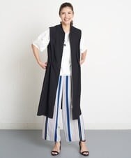 PZTGS18390 GEORGES RECH(ジョルジュ・レッシュ) [日本製/速乾]アクティブジャージーロングジレ ブラック