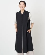 PZTGS18390 GEORGES RECH(ジョルジュ・レッシュ) [日本製/速乾]アクティブジャージーロングジレ ブラック