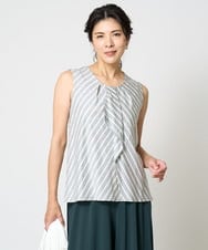 PZTHW20230 GEORGES RECH(ジョルジュ・レッシュ) [2点セット]タンクトップセットフライスカーディガン ブラック
