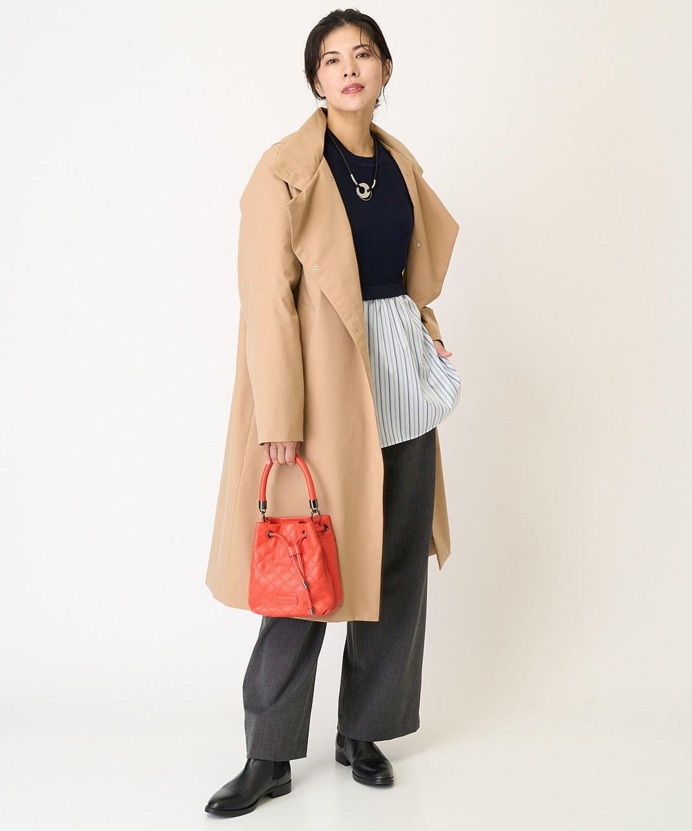 PZUAA44490 GEORGES RECH(ジョルジュ・レッシュ) ステッチレス2WAYダウンロングコート ベージュ