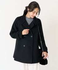 PZUAB36590 GEORGES RECH(ジョルジュ・レッシュ) スーパー100ミドルスタンドカラーコート グレー