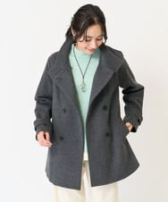 PZUAB36590 GEORGES RECH(ジョルジュ・レッシュ) スーパー100ミドルスタンドカラーコート グレー