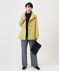 PZUAD45540 GEORGES RECH(ジョルジュ・レッシュ) スーパー100ミドルスタンドカラーウールコート イエロー