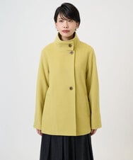 PZUAD45540 GEORGES RECH(ジョルジュ・レッシュ) スーパー100ミドルスタンドカラーウールコート イエロー