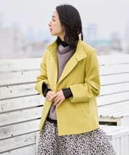 PZUAD45540 GEORGES RECH(ジョルジュ・レッシュ) スーパー100ミドルスタンドカラーウールコート イエロー