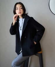 PZUAD45540 GEORGES RECH(ジョルジュ・レッシュ) スーパー100ミドルスタンドカラーウールコート イエロー