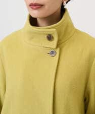 PZUAD45540 GEORGES RECH(ジョルジュ・レッシュ) スーパー100ミドルスタンドカラーウールコート イエロー