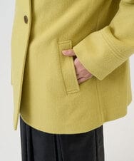 PZUAD45540 GEORGES RECH(ジョルジュ・レッシュ) スーパー100ミドルスタンドカラーウールコート イエロー