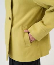 PZUAD45540 GEORGES RECH(ジョルジュ・レッシュ) スーパー100ミドルスタンドカラーウールコート イエロー