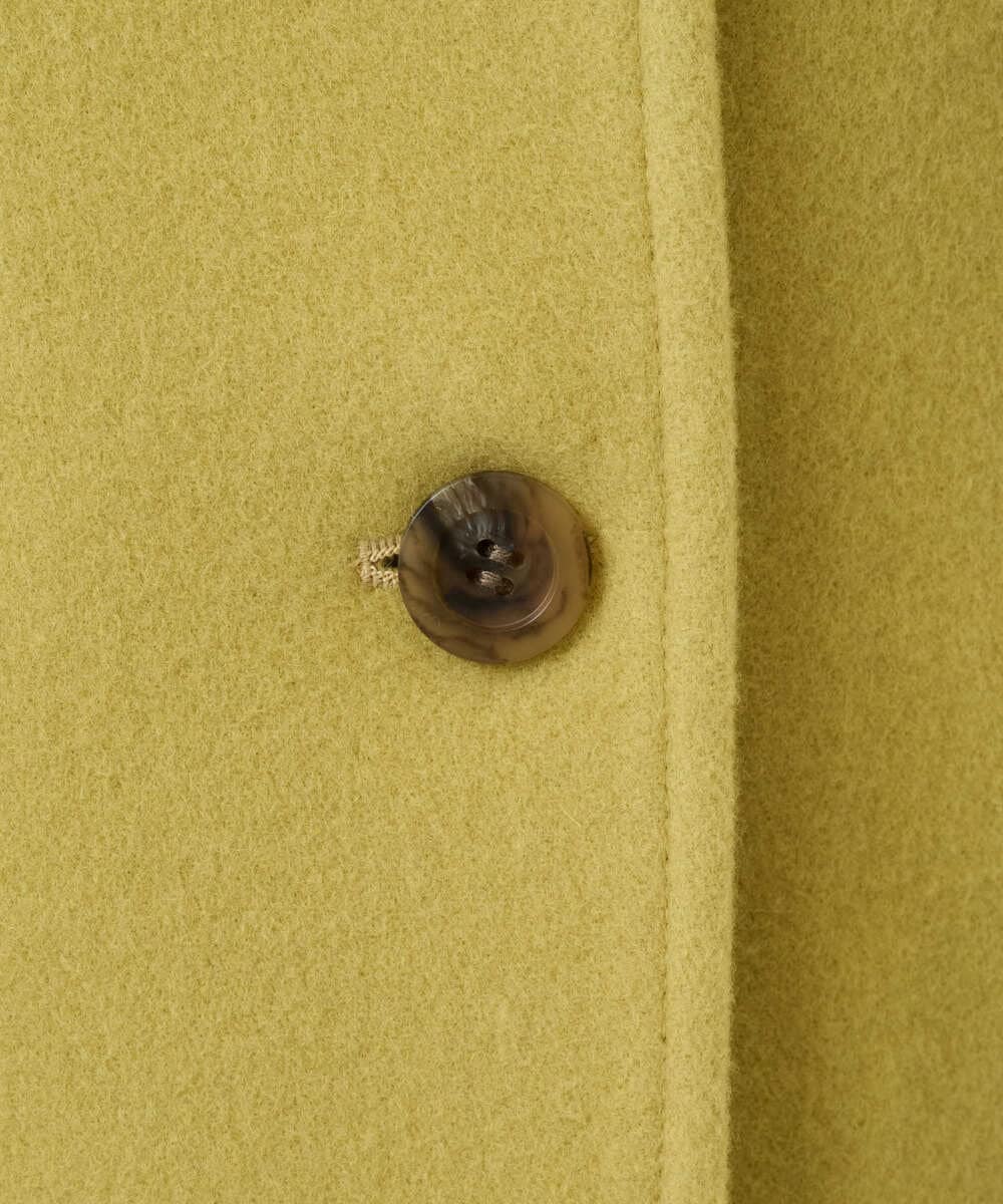 PZUAD45540 GEORGES RECH(ジョルジュ・レッシュ) スーパー100ミドルスタンドカラーウールコート イエロー