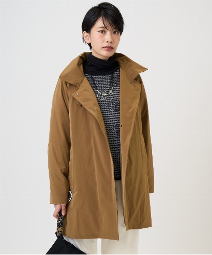 PZUAD46590 GEORGES RECH ステッチレスステンカラーミドルダウンコート