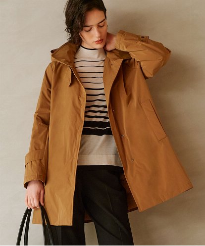 PZUAD46590 GEORGES RECH ステッチレスステンカラーミドルダウンコート