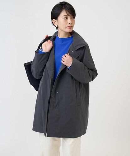 PZUAD46590 GEORGES RECH ステッチレスステンカラーミドルダウンコート
