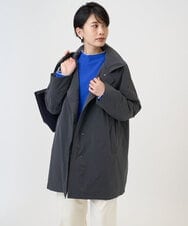 PZUAD46590 GEORGES RECH(ジョルジュ・レッシュ) ステッチレスステンカラーミドルダウンコート ダークグレー