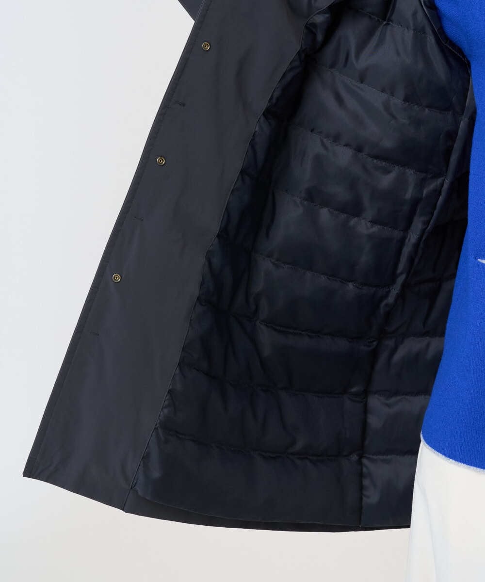 PZUAD46590 GEORGES RECH(ジョルジュ・レッシュ) ステッチレスステンカラーミドルダウンコート ダークグレー