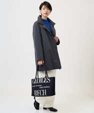 PZUAD46590 GEORGES RECH(ジョルジュ・レッシュ) ステッチレスステンカラーミドルダウンコート ダークグレー