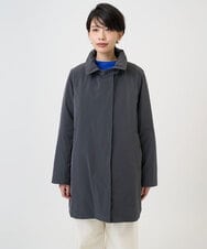 PZUAD46590 GEORGES RECH(ジョルジュ・レッシュ) ステッチレスステンカラーミドルダウンコート ダークグレー