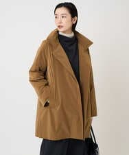 PZUAD46590 GEORGES RECH(ジョルジュ・レッシュ) ステッチレスステンカラーミドルダウンコート ダークグレー