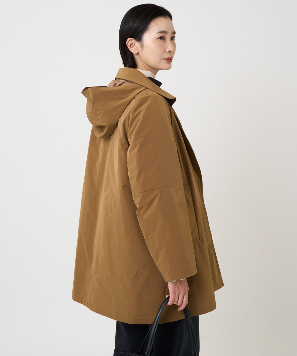 PZUAD46590 GEORGES RECH(ジョルジュ・レッシュ) ステッチレスステンカラーミドルダウンコート ダークグレー