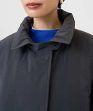 PZUAD46590 GEORGES RECH(ジョルジュ・レッシュ) ステッチレスステンカラーミドルダウンコート ダークグレー