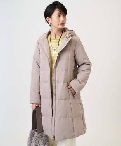 PZUAD47570 GEORGES RECH シャイニータフタロングダウンコート