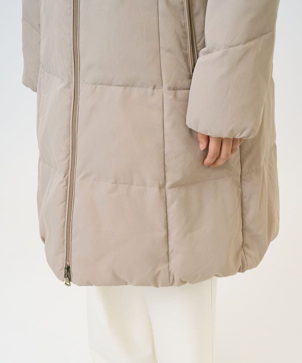 PZUAD47570 GEORGES RECH(ジョルジュ・レッシュ) シャイニータフタロングダウンコート ベージュ