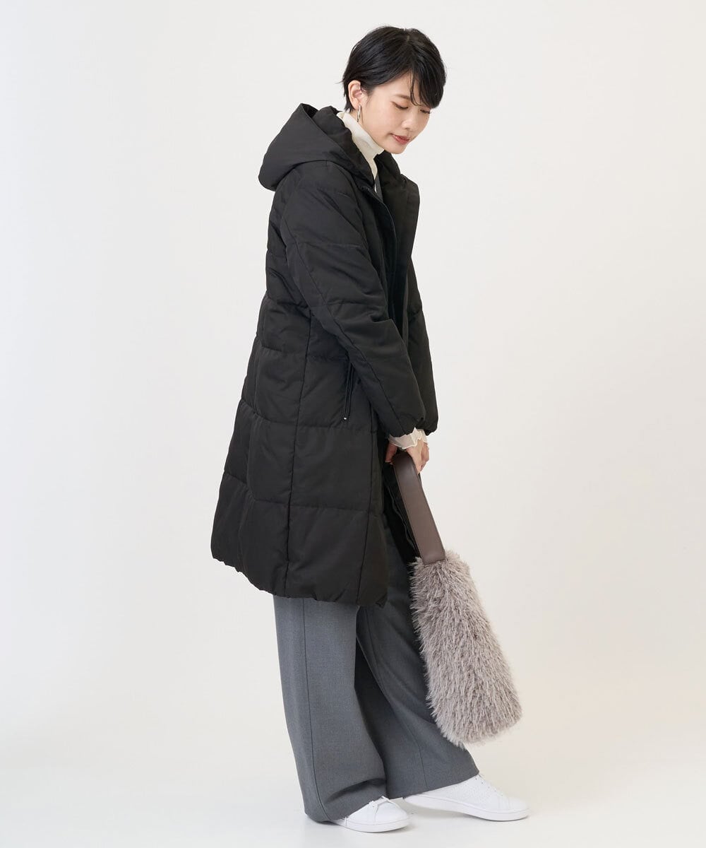 PZUAD47570 GEORGES RECH(ジョルジュ・レッシュ) シャイニータフタロングダウンコート ベージュ