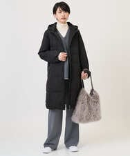 PZUAD47570 GEORGES RECH(ジョルジュ・レッシュ) シャイニータフタロングダウンコート ベージュ