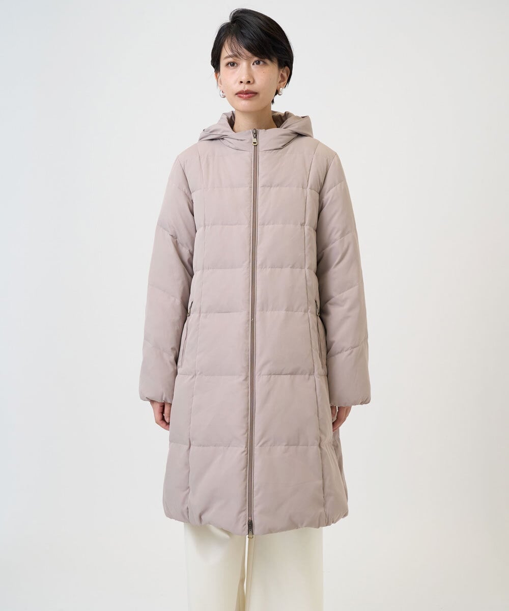 PZUAD47570 GEORGES RECH(ジョルジュ・レッシュ) シャイニータフタロングダウンコート ベージュ