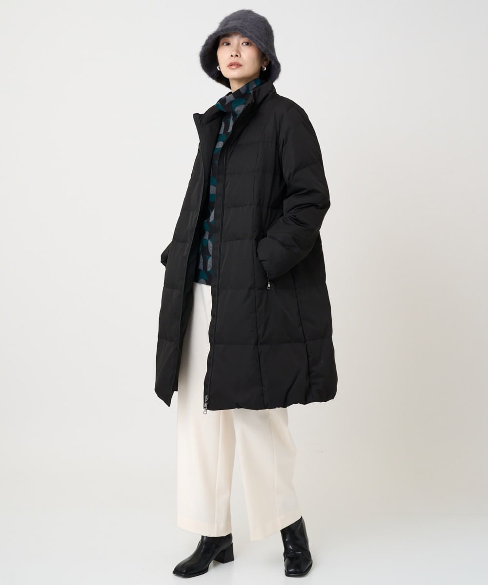 PZUAD47570 GEORGES RECH(ジョルジュ・レッシュ) シャイニータフタロングダウンコート ベージュ