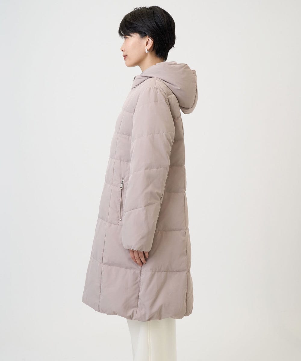 PZUAD47570 GEORGES RECH(ジョルジュ・レッシュ) シャイニータフタロングダウンコート ベージュ