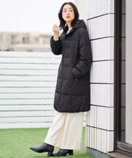 PZUAD47570 GEORGES RECH(ジョルジュ・レッシュ) シャイニータフタロングダウンコート ベージュ