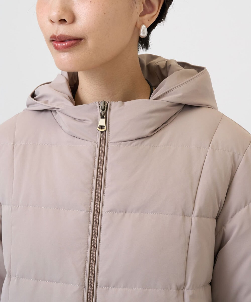 PZUAD47570 GEORGES RECH(ジョルジュ・レッシュ) シャイニータフタロングダウンコート ベージュ