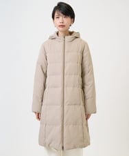 PZUAD47570 GEORGES RECH(ジョルジュ・レッシュ) シャイニータフタロングダウンコート ベージュ