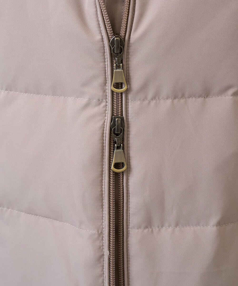 PZUAD47570 GEORGES RECH(ジョルジュ・レッシュ) シャイニータフタロングダウンコート ベージュ