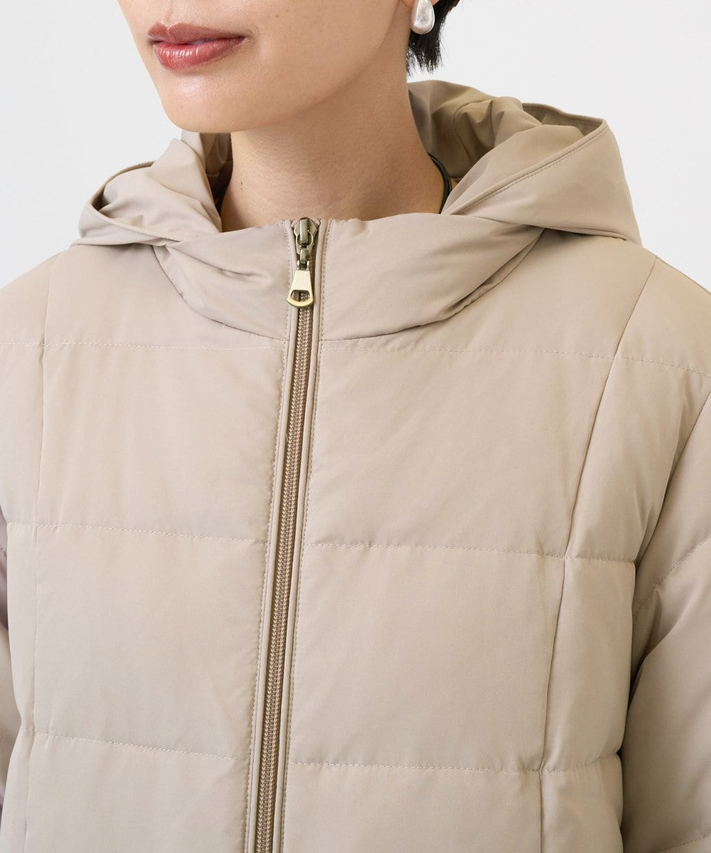 PZUAD47570 GEORGES RECH(ジョルジュ・レッシュ) シャイニータフタロングダウンコート ベージュ