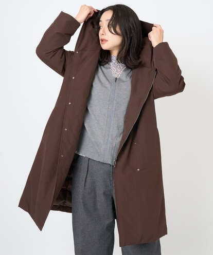 PZUAF15630 GEORGES RECH グログランステッチレスロングダウンコート