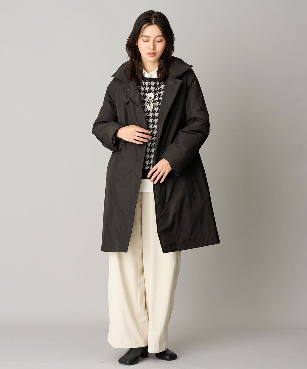 PZUAG30690 GEORGES RECH(ジョルジュ・レッシュ) ステッチレス2WAYカラーロングダウンコート ブラウン