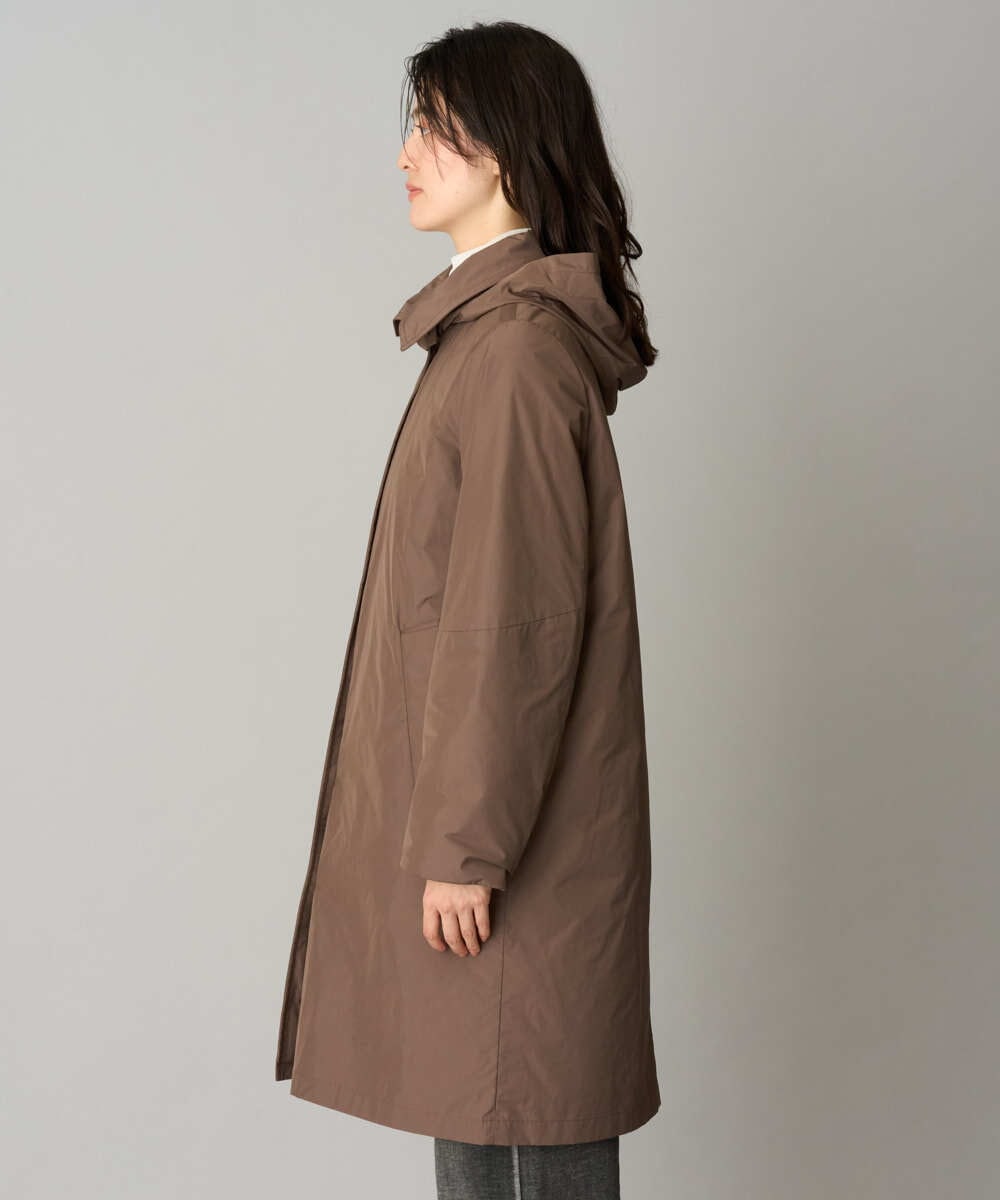 PZUAG30690 GEORGES RECH(ジョルジュ・レッシュ) ステッチレス2WAYカラーロングダウンコート ブラウン