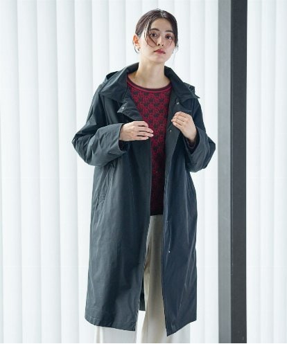 PZUAG30690 GEORGES RECH ステッチレス2WAYカラーロングダウンコート