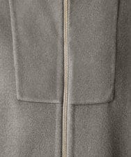PZUAG32800 GEORGES RECH(ジョルジュ・レッシュ) Pure Super100'sリバービルドネックロングコート ブルー