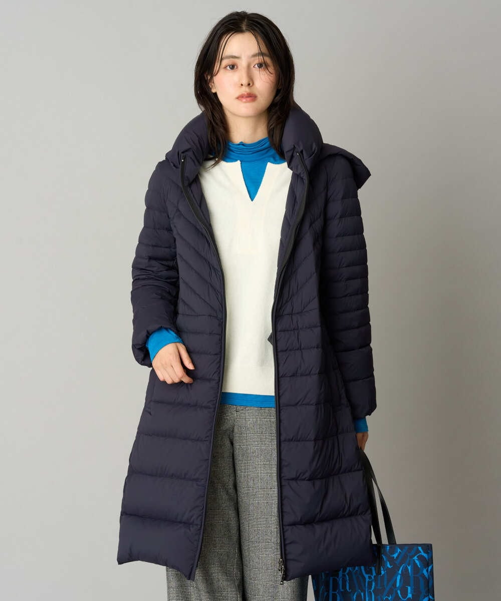 PZUAG51720 GEORGES RECH(ジョルジュ・レッシュ) ストレッチロングダウンコート ネイビー