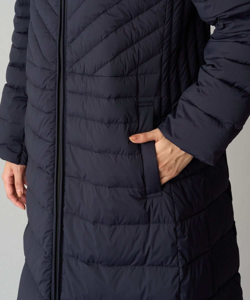 PZUAG51720 GEORGES RECH(ジョルジュ・レッシュ) ストレッチロングダウンコート ネイビー