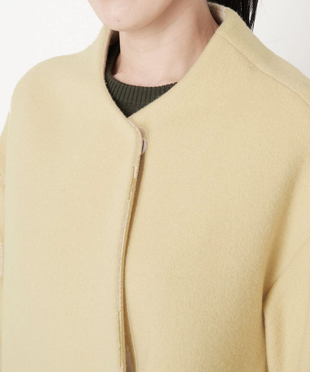 PZUAT40630 GEORGES RECH(ジョルジュ・レッシュ) ウールロングコート ライトイエロー