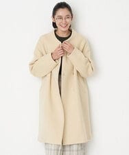 PZUAT40630 GEORGES RECH(ジョルジュ・レッシュ) ウールロングコート ライトイエロー